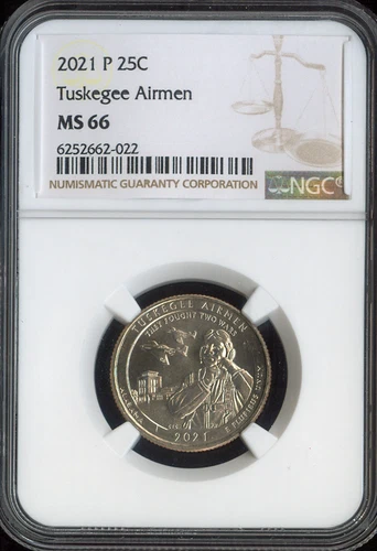 2021-P Tuskegee Quarter NGC MS66 Auction