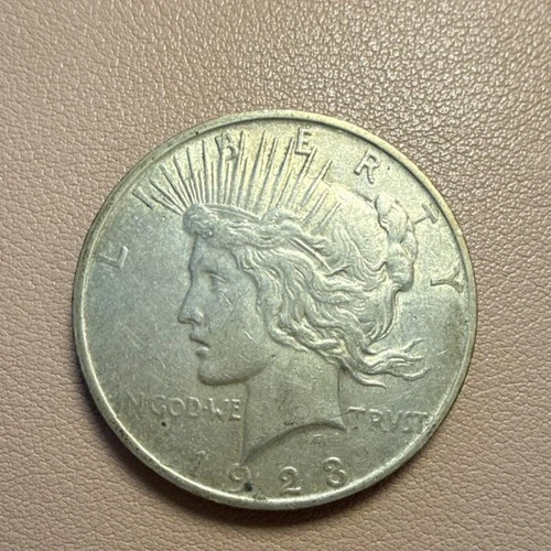 1928 Peace Dollar $1 Silver Coin Circulated Business Strike Uncertified