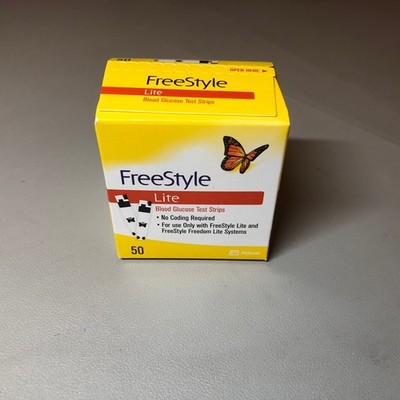 50 Free Style  Lite  Test Strips EXP 07/31/2027 or Later Date - SHIP FREE