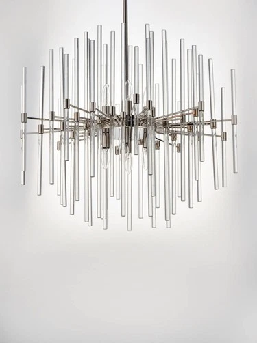 Maxim Divine 23" Wide Polished Nickel 8-Light Modern Pendant Light - Picture 4 of 5