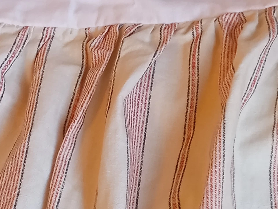 Chaps Home Full Size Bed Skirt, Multicolor Stripes - Image 2 of 4