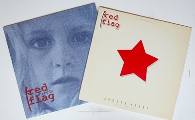 RED FLAG 2 LP lot - ''If I Ever'' , ''Broken Heart'' VG+