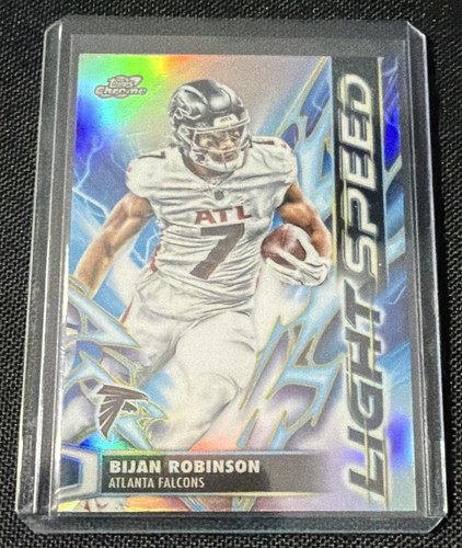 2025 Topps Cosmic Chrome Bijan Robinson #LS-12 Light Speed Falcons