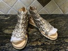 NWOB Pikolinos Sandals Alcudia Gladiator Zip Up Sandal Leather Sz 39 Champagne — photo 7