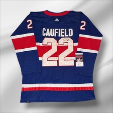 COLE CAUFIELD MONTREAL CANADIENS SIGNED/ AUTOGRAPHED JERSEY JSA COA!!