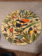 RARE Springbok 1968 CIRCULAR Puzzle 500 pieces "Tropical Birds" COMPLETE