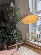 Vintage Luxo Anglepoise Lamp Industrial Black Needs Clamp Working Architect