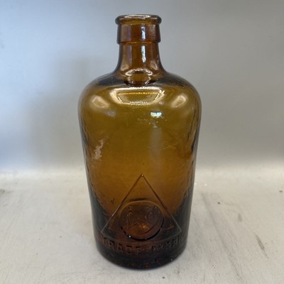 GROSSER EDWARDIANISCHER KRUG GIFTFLASCHE LYSOL NACH VORNE, SHULKE & MAYR HAMBURG NACH SOCKEL