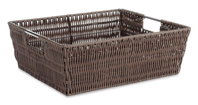 Whitmor Java Rattique Shelf Storage Tote Basket