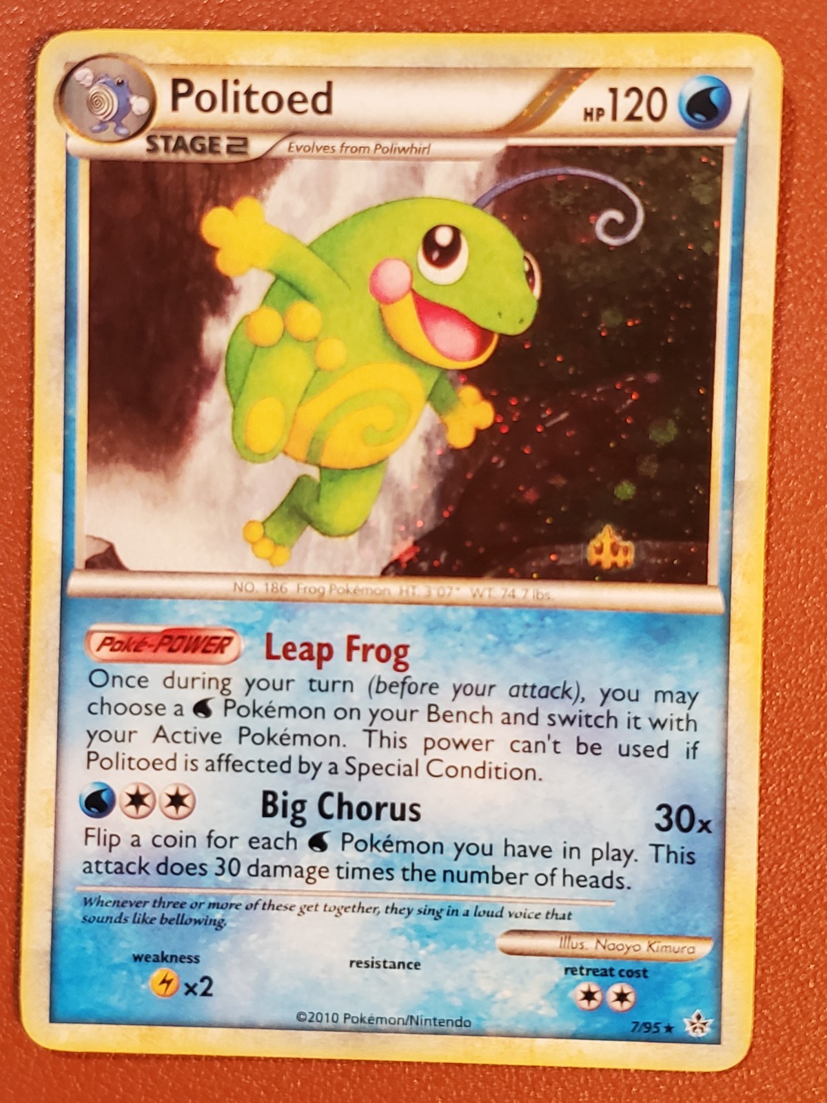 Politoed 7/95 Unleashed Holo Rare Holo NM Pokemon TCG Card