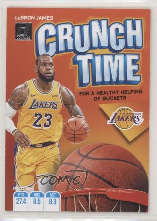 2019-20 Panini Donruss Crunch Time LeBron James #2 00jz