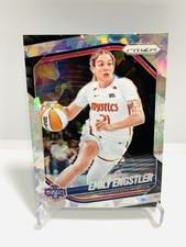 2025 Panini Prizm WNBA Emily Engstler Cracked Ice #84 Washington Mystics