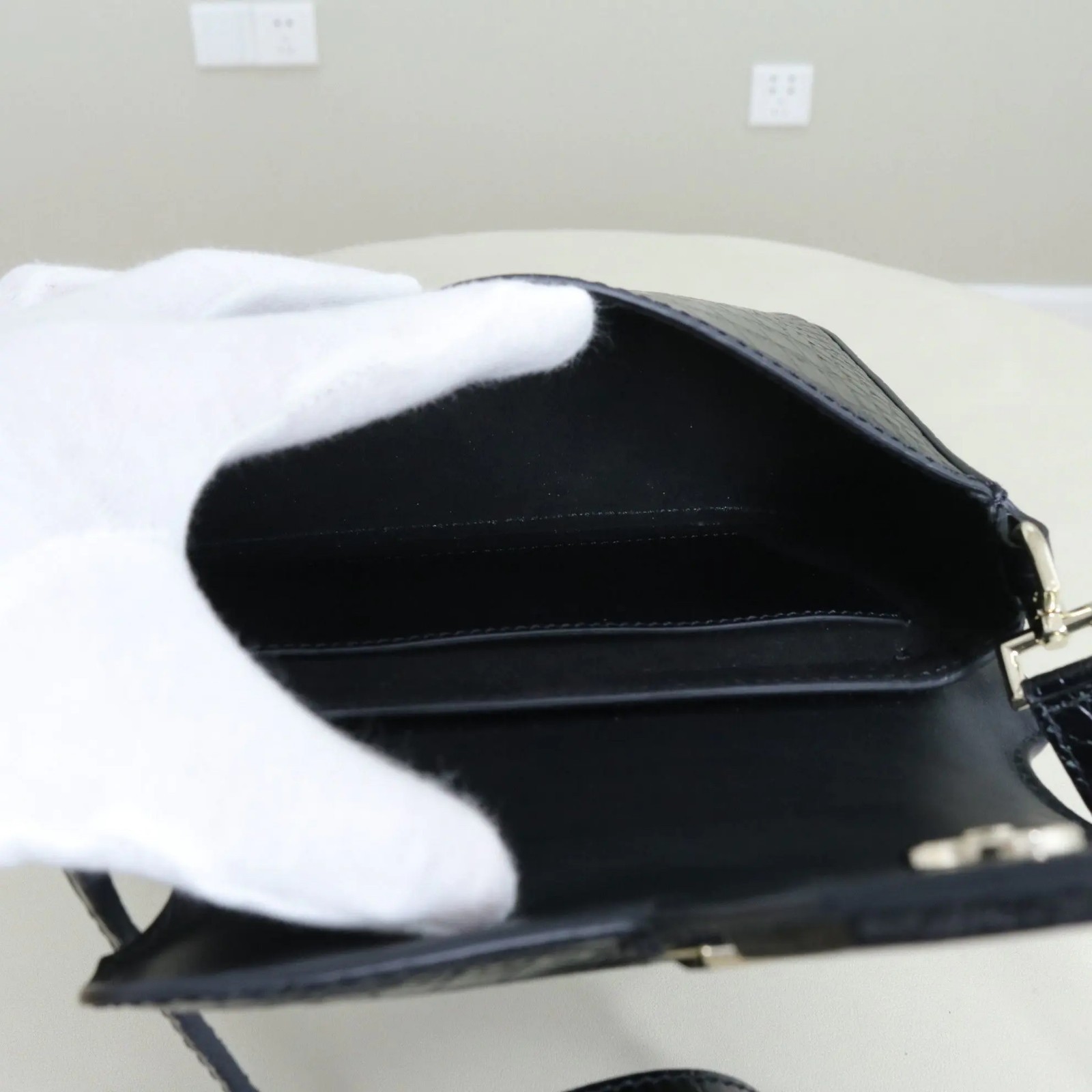 Authentic Edgy Givenchy Croc-Effect Crossbody Bag… - image 6