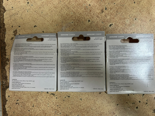 KIT 3 CARTUCCIE CANON CLI-526 ORIGINALE PIXMA MG5150/PIXMA MG5250 - Foto 2 di 2