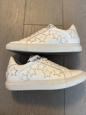 Zadig Voltaire Size 8 White Star Patch Women  s Sneakers