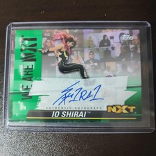Iyo Sky Shirai, limited to 99 copies, autographed card Pro-Wrestling e689