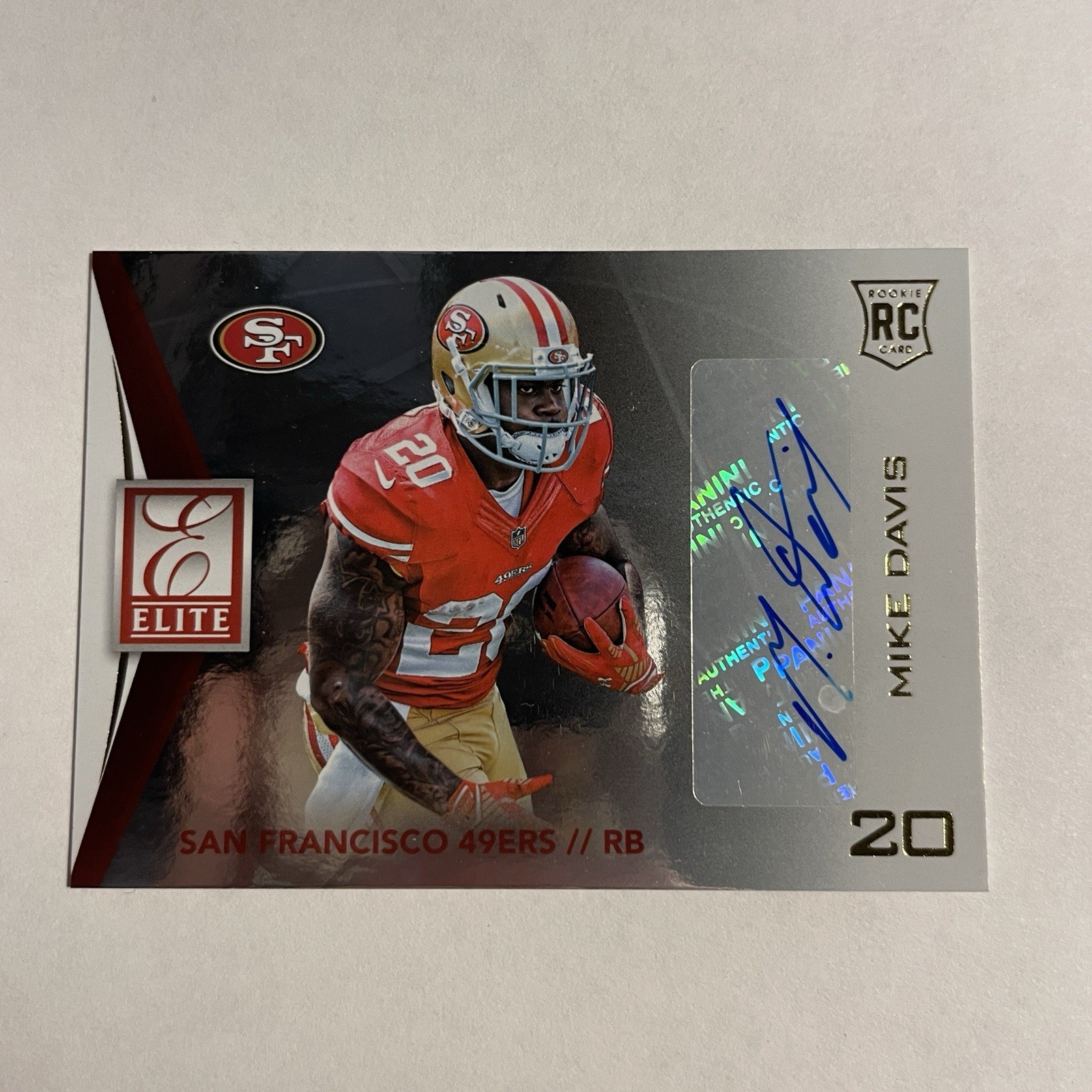 2015 Panini Donruss Elite Rookie Signatures Mike Davis #ERS-MD Auto RC
