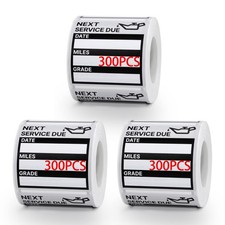 900 Pcs Oil Change Reminder Stickers 2"x2" Easy Peel Service Labels, No Residue