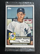 2012 Topps National VIP Promo 1952 Sealed 4 card Pack Mantle Ruth Variation