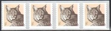 SC#4672 - 1c Bobcat Coil Strip of 4 MNH