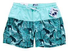 NWT TRUNKS Surf Swim Co. SAFARI Print SWIM TRUNKS XL