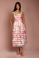 Coast Pink Fit & Flare Dress Womens Occasion Dresses