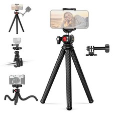 NEEWER Flexible Phone Tripod, Small Mini Camera Webcam Desk Stand, TP34