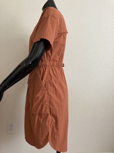 REI Co-op Dress Medium Terracotta Belted - Picture 3 of 9