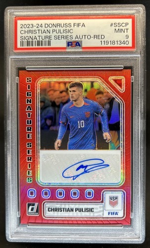 2022 Panini Donruss FIFA Signature Series Christian Pulisic Red SSCP