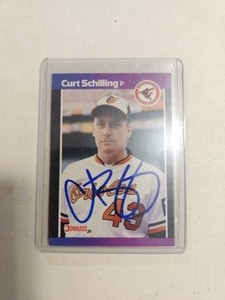 1988 Donruss Curt Schilling Rookie Card Autograph - Auto Baseball Card