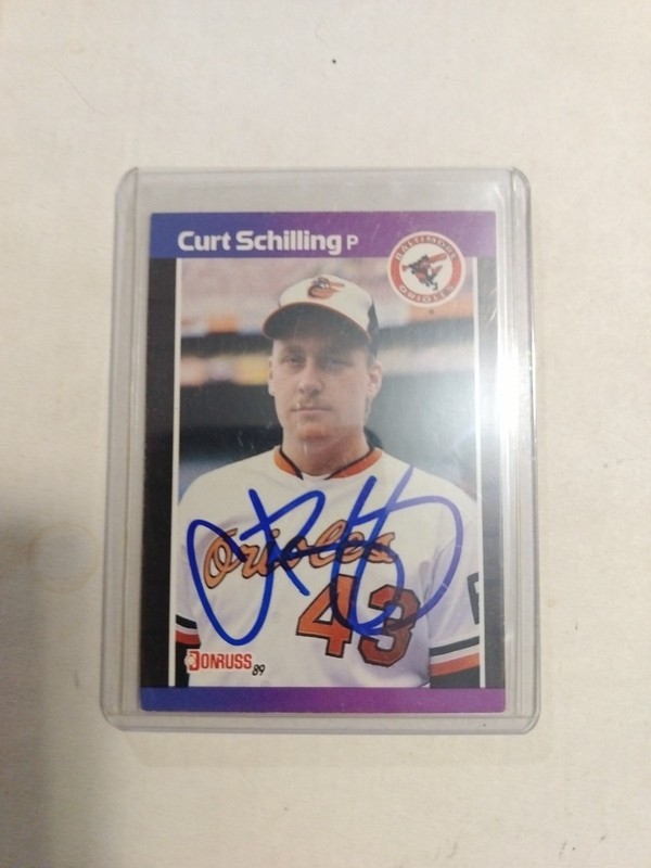 1988 Donruss Curt Schilling Rookie Card Autograph - Auto Baseball Card