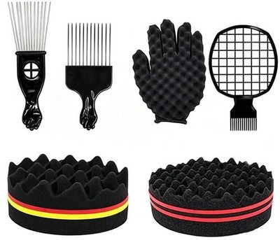 6PCS Afro Twist Hair Styling Kit for Men & Women