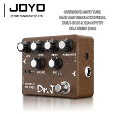 JOYO Overdrive Mic'd Tube Bass Amp Simulator Pedal Built-in DI&XLR for Recording