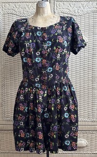 Vintage 90s Floral Romper Access Brand Cotton Size Large