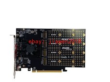 4 Port M.2 NVMe SSD PCIe x16 3.0 HBA Adapter With PLX PEX8747 Switch to 4 US