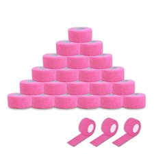 EZ Tattoo Grip Tape - 24PCS 1inch x 5 Yard Pink Adhesive Bandage for Wrist ...