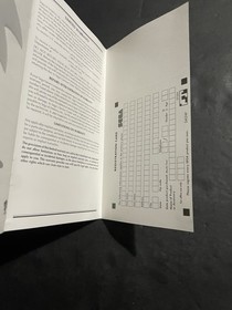 sonic 3d blast sega saturn Manual only with registration card