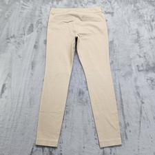 Old Navy Pants Womens 6 Tan Khaki Pixie Mid Rise Slim Crop Ankle Stretch Preppy