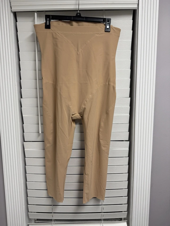 Honeylove Shape Wear Capri Womens 1X Beige  Sculptwave Seamless High Rise - Image 3 of 4