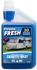 XtremeFresh 50 Shot Cassette Toilet Blue Concentrated Caravan Chemical Fluid