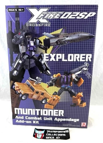 Transformers XFire 02SP Explorer Munitoner Quake 3rd Party Set