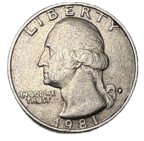 1981-P Washington Quarter — photo from the most recent tracked eBay sale