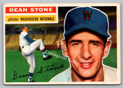 1956 Topps #87a Dean Stone White Back A2b
