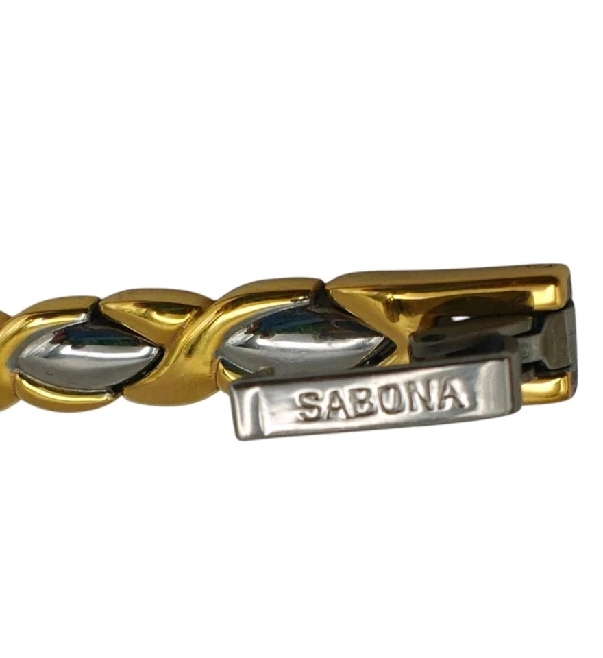 Sabona Bracelet Executive Two Tone Stainless Magnetic - Image 4 of 4