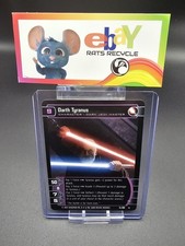 star wars tcg card game ULTRA RARE card in protector case darth tyranus 14/180