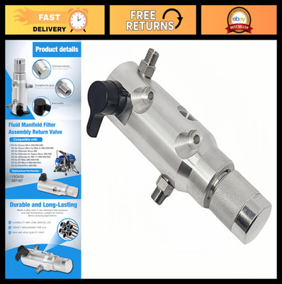 Fluid Manifold Filter Assembly Return Valve 15G455 for Airless Paint Sprayers 39