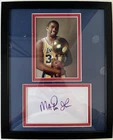 Magic Johnson signed autographed index card framed 8x10 Los Angeles Lakers COA