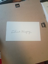 🔥RARE!🔥 Chick Hafey - Signed - 4¢ Abraham Lincoln U.S. POSTCARD‼️