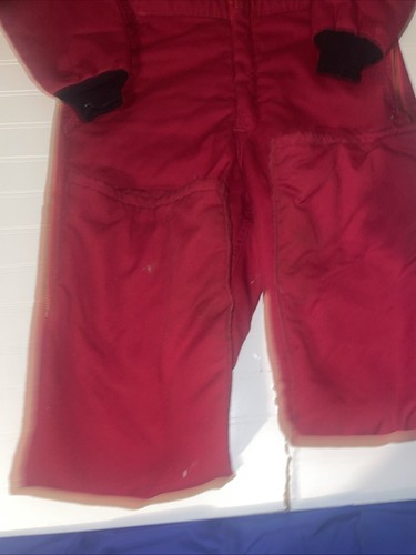 Vtg Red Work Wear Coveralls size Small Jumpsuit USA Made - Picture 3 of 24