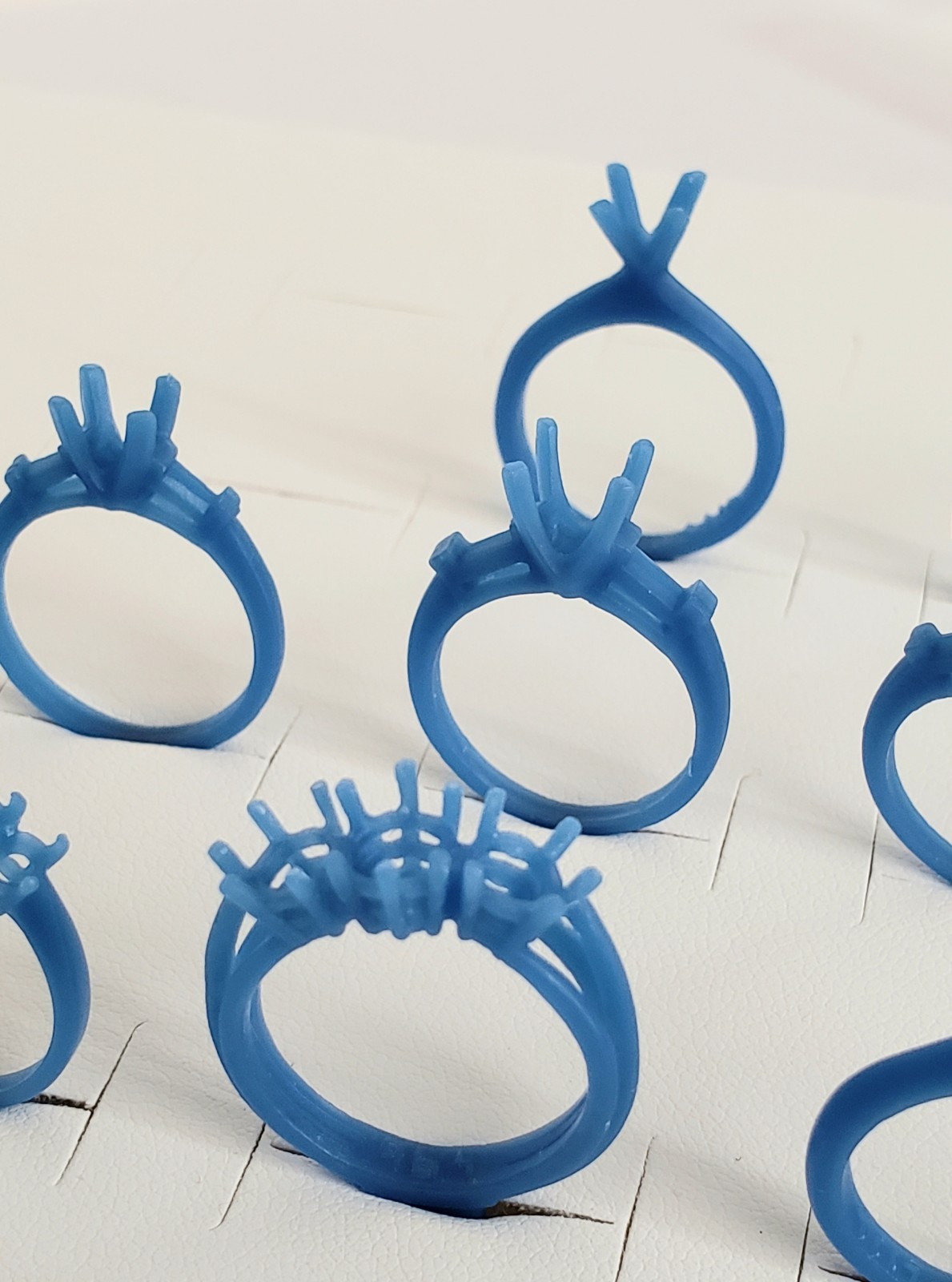 Lot Of 11 Wax Weddings Rings. Wax Patterns For Lost Wax Casting 25-104